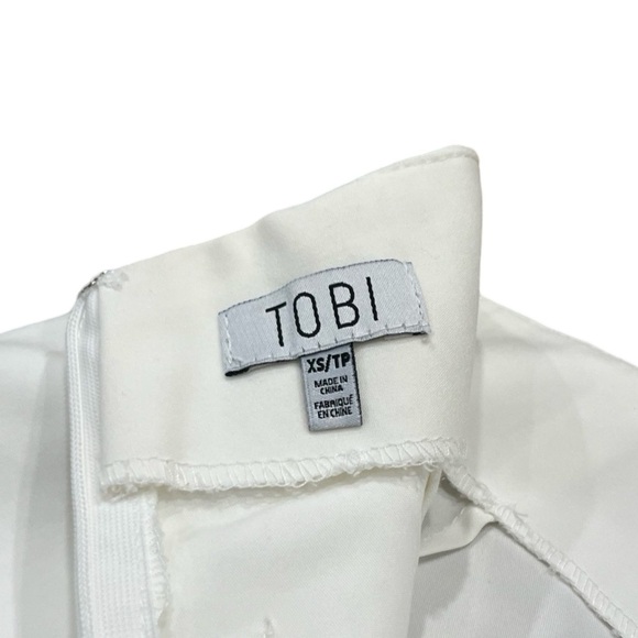 Tobi White Pleated Mini Skirt | Size XS - Picture 4 of 6